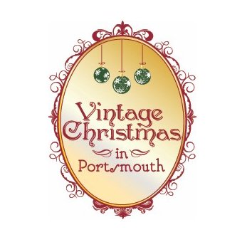 Vintage Christmas in Portsmouth written on a golden ornament