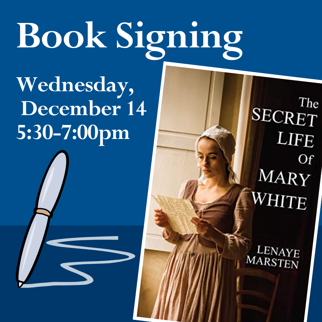 Book Signing with Lenaye Marsten<br />
December 14<br />
5:30 pm - 7:00 pm