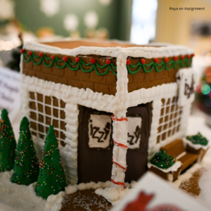 Izzy's in gingerbread. Raya on Assignment.