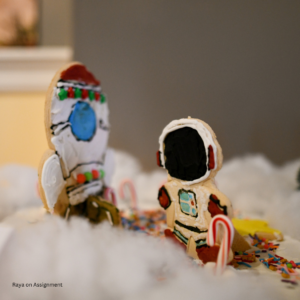 Astronaut in gingerbread. Raya on Assignment