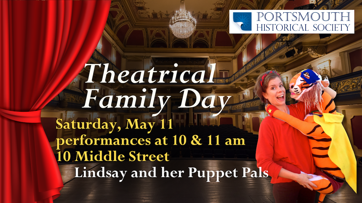 Theaterical Family Day on Saturday, May 11 featuring performances by Lindsay and her Puppet Pals