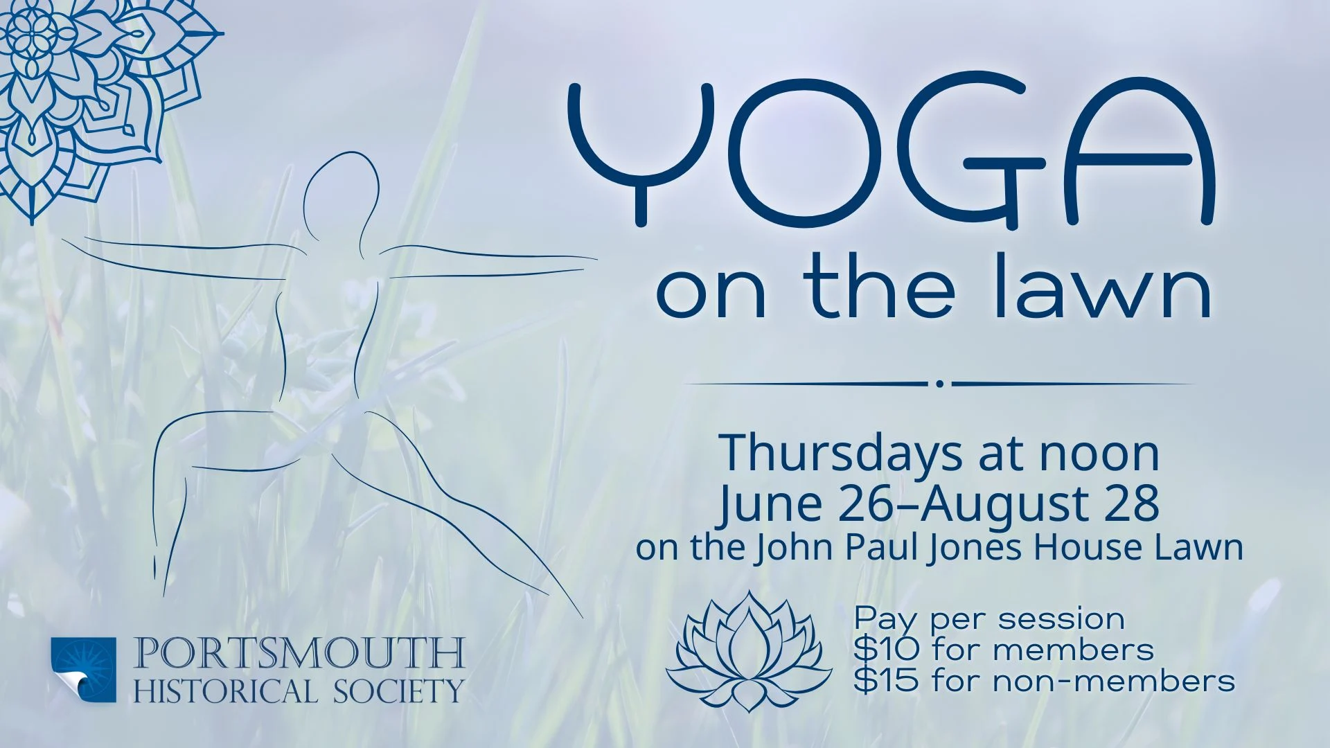 Yoga on the John Paul Jones House Lawn