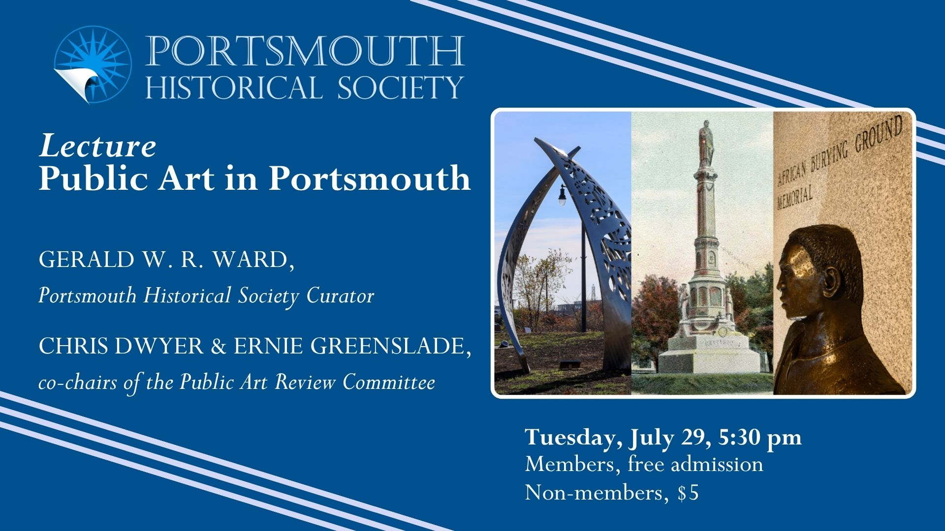 Public Art in Portsmouth Lecture on July 29
